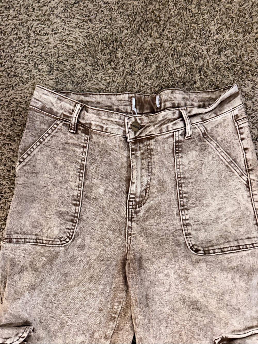Women's Washed Taupe High-Rise Jeans